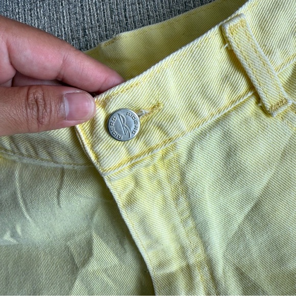 Vintage Riders Yellow Jean Shorts Lightweight Denim - Picture 3 of 11